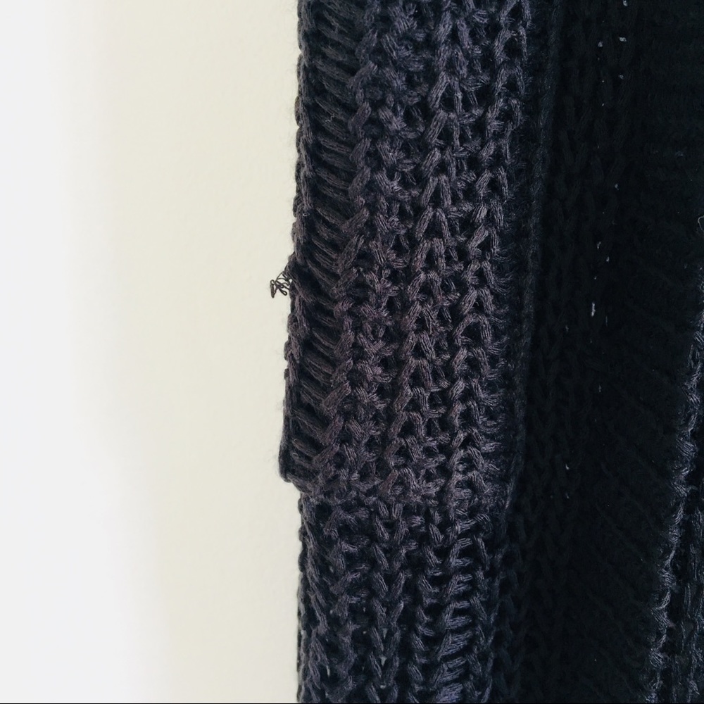 NEW LOOK Longline Knitted Black Festival Vest - Picture 8 of 8